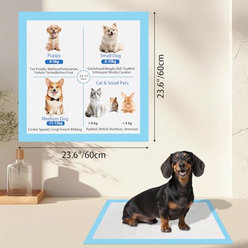 Image of Gimars Dog Pee Pads Blue 24*24