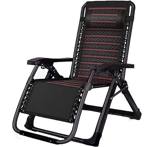 Generico Tumbona reclinable de jardín, antigravedad, plegable, para exteriores, patio, playa, piscina, cómodo asiento de salón