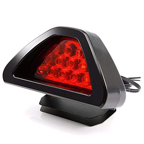 YIBO 1*Motorcycle Car Motorbike Red Brake Light Flash Strobe Emergency Warning Universal F1 Style DRL LED Rear Tail Stop