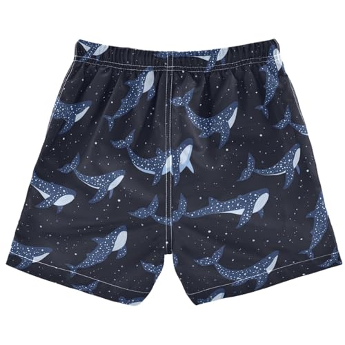 Funny Whale Shark Boys Swim Trunks Devilfish Orca Fishes Toddler Beach Board Shorts Baby Summer Bathing Suit S2