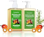 Batana Oil Shampoo and Conditioner,Hair loss Batana Oil Shampoo, Sulfate-Free for Both Men and Women 10.14 oz