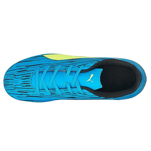 PUMA Rapido III Firm Ground/Artificial Ground (Little Kid/Big Kid) Ocean Dive/Yellow Alert/Puma Black 11 Little Kid M4