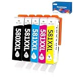OINKWERE 580XXL 581XXL Ink Cartridges Replacement for Canon 580 & 581 Ink Cartridges Compatible for TS705A TS700 TS750 TS8350 TS6350 TS6250 TS8250 TR8550 TR7550 TS8151 TR8500 TS62500 TS6300 TS6351