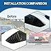 Window Louvers Air Vent Grill Trim Compatible with Subaru BRZ ZD8,Toyota 86 GR86,Scion FR-S 2022-2025,Rear Side Window Louver Scoop Sun Shade Cover,ABS Plastic 2PCS (Matte Black)
