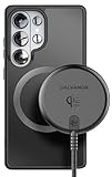 Galvanox 25W Magnetic Wireless Charger for Samsung, Qi2.2 Certified [Compatible with MagSafe] Fast-Charging 2.0 for Galaxy S26 Ultra, Fold, Plus S25/S24/S23, Braided 6ft USB-C (Black)