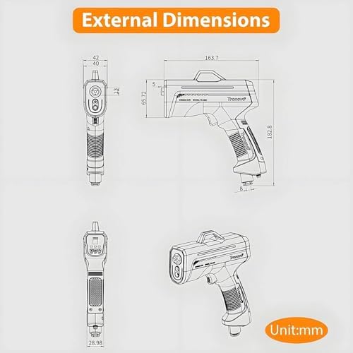 Handheld Ionizing Air Gun with Dust Detection Light - Anti-Static Solution for Electronic Repair & Efficient Dust Removal - Portable & Effective Anti-Static Tool