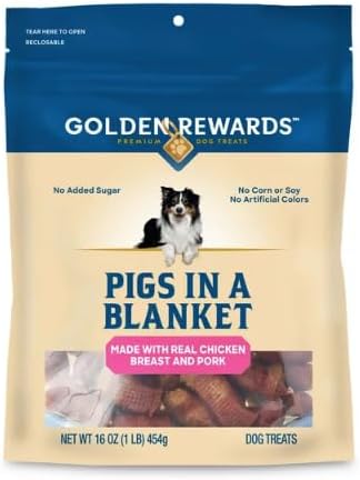 Generic Golden Rewards Air- Dried Jerky Treats Pigs in a Blanket for Dogs, 16 oz