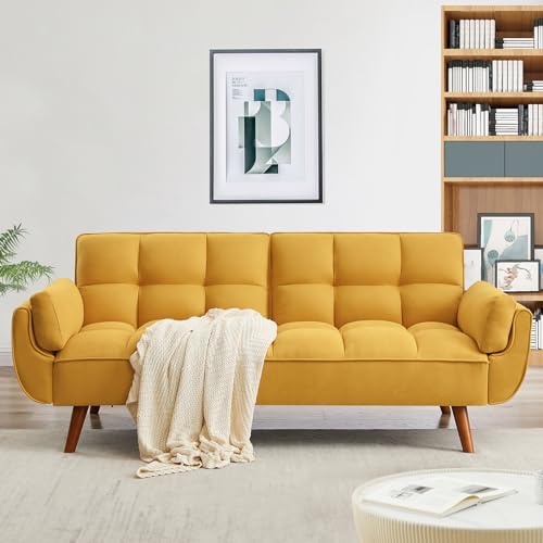 Homies Life Convertible Futon Sofa Bed, Linen Sleeper