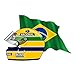 A/X 13 cm 9,3 cm Ayrton Senna Bandiera Brasile Casco Sinistro Adesivo Divertente Car Styling Vinile