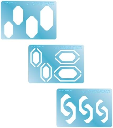 Cool Tools - Metal Clay Artists - Cindy Pope Templates - Set of 3 (New Shield)