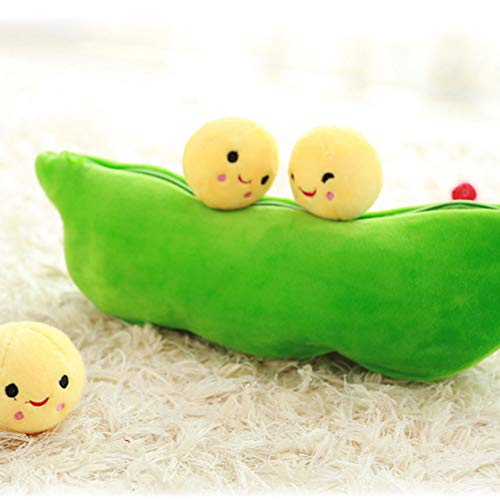 Aisoway PEA gevulde plant pop Kawaii voor kinderen jongens meisjes cadeau PEA gevormd kussen speelgoed leuke kinderen… - Afbeelding 6