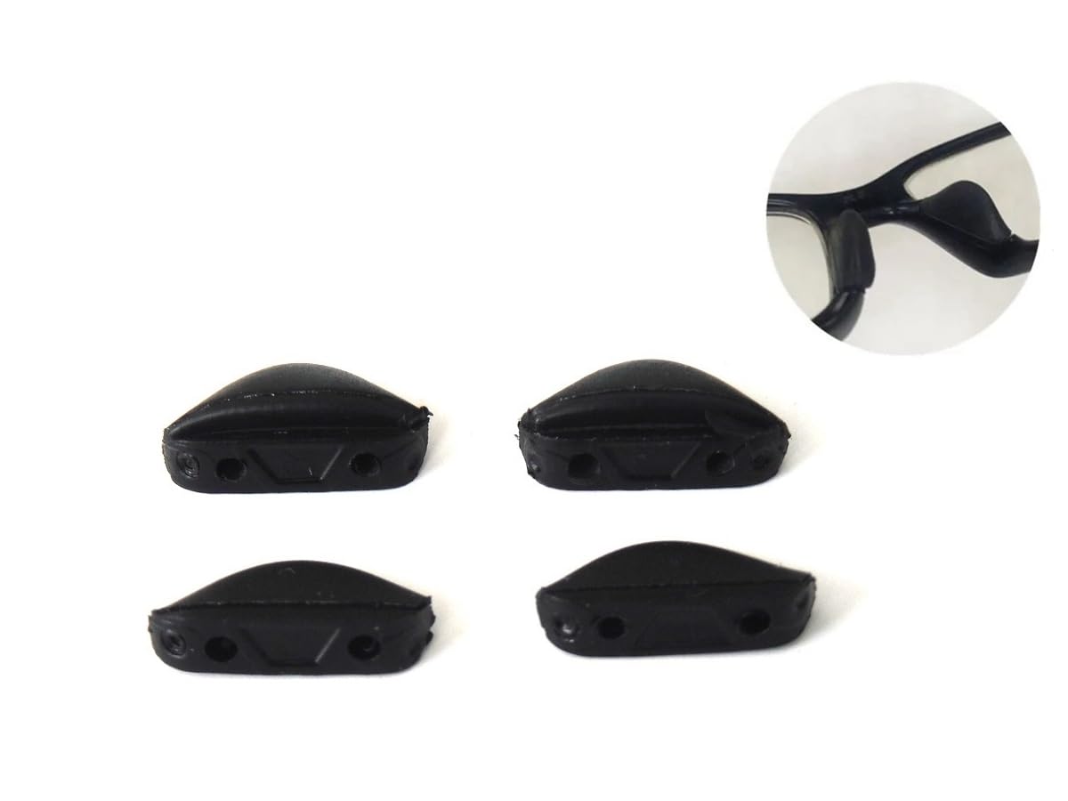 Galaxy Compatible 4 Pcs Nose Pads For Oakley Fives Squared, Turbine, Straightlink, Chainlink, Crosslink Pro Sweep, Pit Bull ,Valve, Triggerman, Badman, Double Edge (4 Pcs Two Different Size )