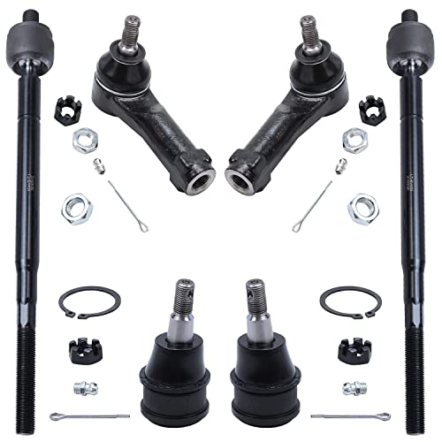 Image of Detroit Axle - 8PC Front Quick Install Struts and Coil Springs w /Front Lower Ball Joints, Inner and Outer Tie Rod Ends Replacement for 1999 2000 2001 Honda Odyssey