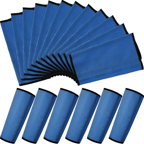 Image of Jexine 12 Fly Boots for Horse Set of 12 Loose Breathable Mesh Horse Fly Sheets Protective Horse Leg Wraps Leggings for Preventing Flies and Mosquitoes Bites(Blue)