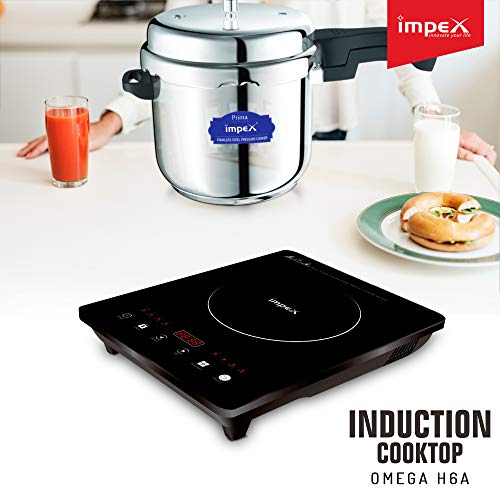 Image of Impex OMEGA-H6A Touch Control Induction Cooktop Without Pot (1500 Watts,Black)