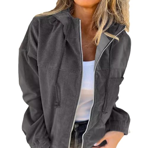 Veste femme mi saison fonctionnelle élégante unie avec poche pratique et capuche de protection