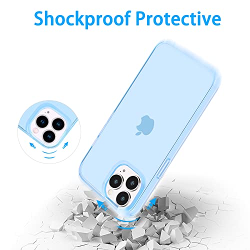 Jjgoo Compatible With Iphone 13 Pro Max Case Clear, Transparent Soft Shockproof Protective Slim Thin Bumper Cover Phone Case For Iphone 13 Pro Max- 6.7 Inch, Blue #TOP5