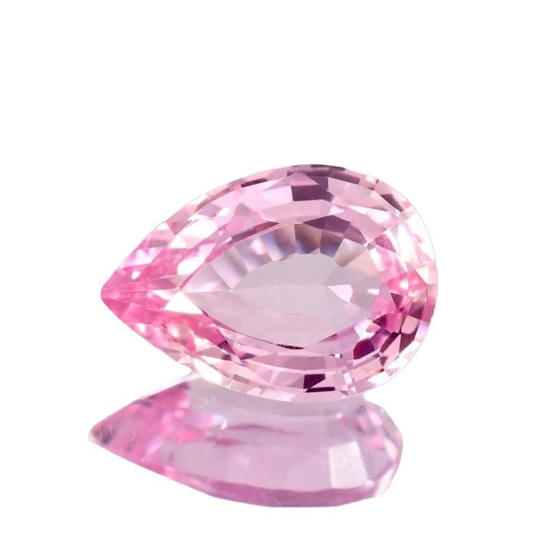Morganite naturelle poire 10x14mm : finissez vos bijoux sans défaut