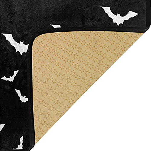 Krafig Halloween Bats Kitchen Rug Non Slip Washable Anti Fatigue Kitchen Mats Runners Floor Comfort Mat Area Rug Carpet For Kitchen Living Room Bathroom Laundry Room Entryway 39X20 Inch #TOP4