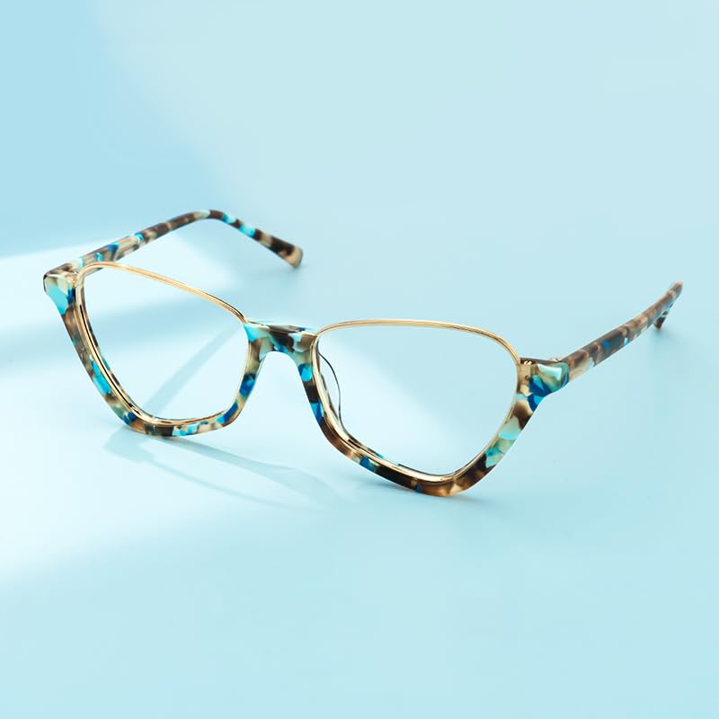 Image of VOOGLAM Stylish Blue Light Blocking Glasses for Women Anti Eyestrain UV Eyewear Adelio