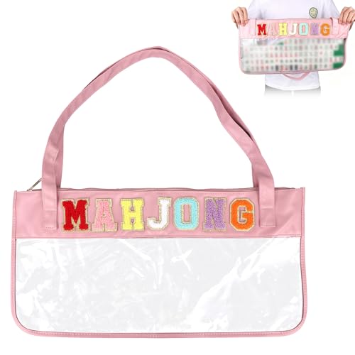 Bolsa transparente impermeable para fichas Mahjong