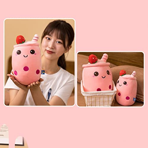 Domeilleur BoBa Plushie, Bubble Tea Plushi, 24cm Doll Plush Soft Pillow Stuffed Toy Milk Tea Cup Shaped Hugging Cushion, Gift for Girlfriend Adult Skin-friendly Comfortable Cushion Cuddle - Image 6