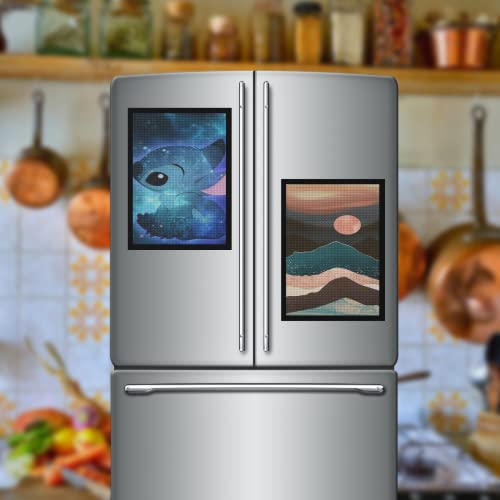 Hibah 4Pack Diamond Painting Frames, Diamond Painting Art Canvas Frames 12" X 16", 30X40Cm Self Adhesive Diamond Magnetic Art Frame, Frames For Wall Window Door Black (4Pc 30X40Cm) #TOP6