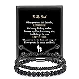 Father Dad Birthday Gifts for Men: To My Dad Bracelet I Love You Father Day Gift for Dad from Daughter - Cool Gifts for Men Bracelets Christmas Anniversary Valentines Birthday Father Day Gifts Idea