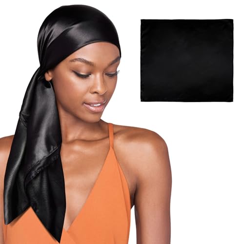 Red by Kiss Woven Silky Satin Square Scarf Hair Scarves Head Wraps for Sleeping 36 X 36 inches