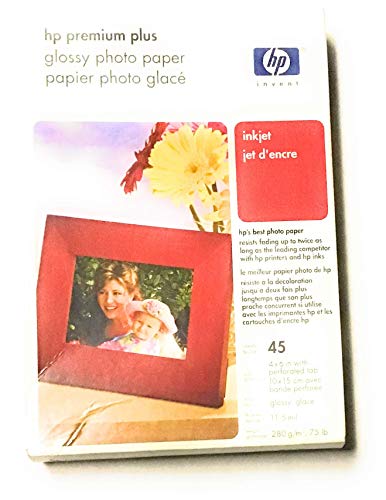 Papel fotográfico HP Premium Plus de 10 x 15 cm de alto brilho (60 folhas)