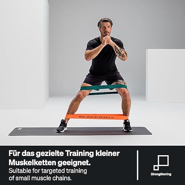 BLACKROLL? Loop Band (32 cm) | Resistance Band for Exercises Fitness and Training | Elastic Fabric Comfortable on The Skin | Home, Gym, Office, Park | Made in Germany
