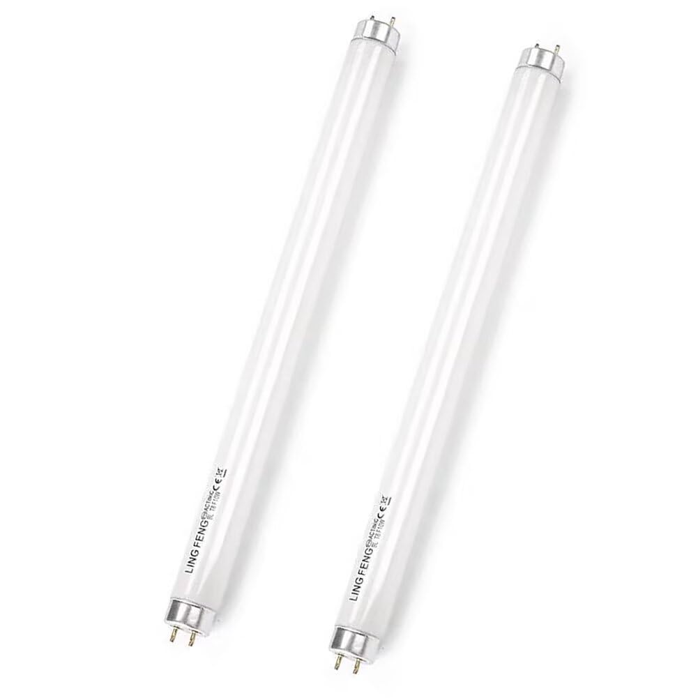 Genérico 2 Pack T8 18W Tubos Fluorescentes, Tamaño 600 mm, Blanco Frío 6500K, Casquillo G13, Lámpara De Bajo Consumo, Luz De Emergencia De Bajo Consumo Para Cocina, Baño, Armario Y Garaje