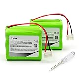Coonyard (2-Pack) 7.2V 1800mAh Ni-MH Battery Replacement for iRobot Braava 320, iRobot Braava 321, Mint 4200, Mint 4205, Floor Cleaner Robot 4408927 Automatic GPHC152M07