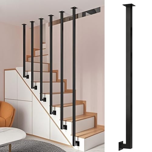Pasamanos tipo L personalizable: columna de balaustre premium para lofts y villas