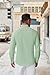 COOFANDY Mens Casual Shirts Long Sleeve Regular Fit Button Up Shirt Regular Fit Shirt Light Green