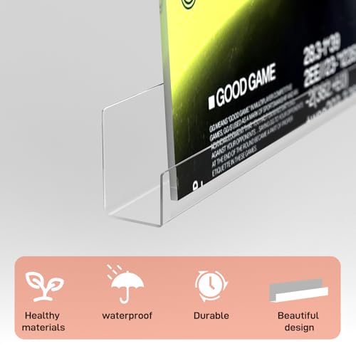 Bigantss 6 Pack Clear Acrylic Vinyl Record Floating Shelves thumb #3