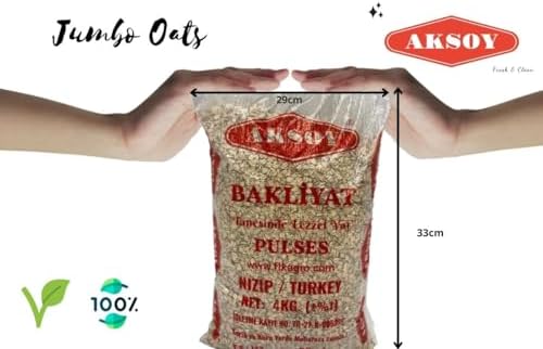 Premium Jumbo Rolled Oats 4KG - High Fiber & Protein, Vegan - Image 7