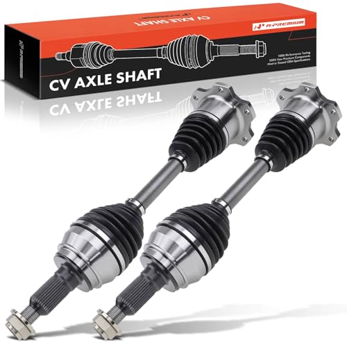 A-Premium Pair (2) Front CV Axle Shaft Assembly Compatible with Cadillac, Chevy & GMC Models - Silverado 1500, Suburban, Tahoe, Avalanche, K1500, Sierra 1500, Yukon, Escalade - Left and Right