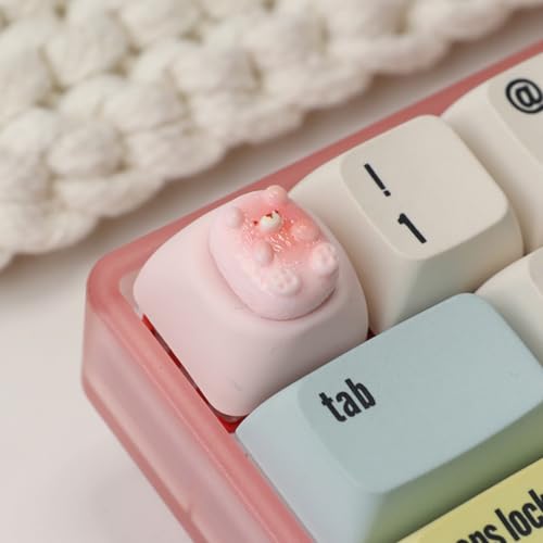 Keycap in Resina Tastiera Meccanica con ESC Fun Esc Cartoon Bear Art Migliora La Digitazione Set Cartone Animato