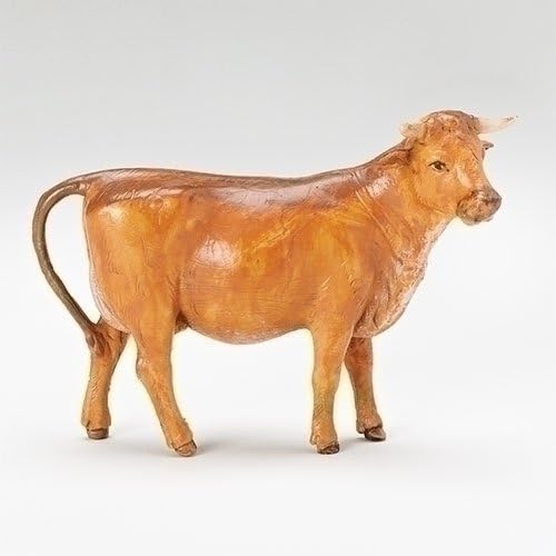 Roman Fontanini Inc., Standing Ox, 5" Animals Collection, Nativity Figure and Accessories, Hand Sculpted and Painted