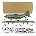 TimMee Plastic Army Men C130 Playset - 29pc OD Green Giant Military Airplane USA