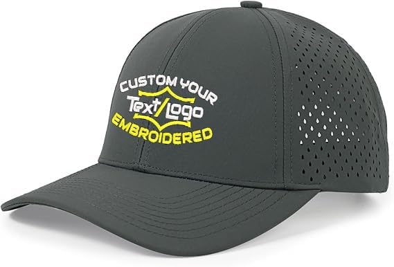 Custom Logo/Name Running Cap Performance Mesh Hat Custom Waterproof Quick Dry Baseball Cap Bulk 1-100pcs Adjustable Hat