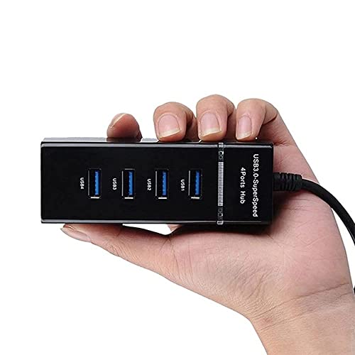 Image of ABSTXUOR 4 in 1 Portable USB C Hub (Type-C to 4 USB-A Ports) with Aluminum Shell, USB Port Hub 3.0 Compatible for PC, Tablet, and Smartphone u-1 (USB-HUB)
