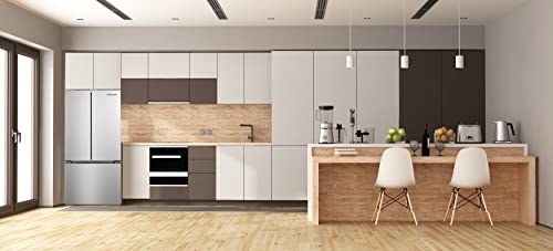 Hamilton Beach HBF1662 French Door Full Size Counter Depth Refrigerator with Freezer Drawer, 16.6 cu ft, Stainless - Image 3