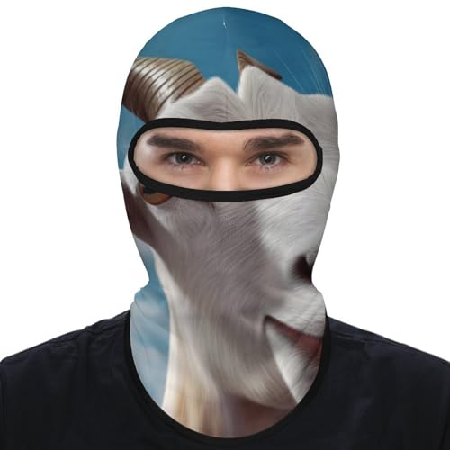 Máscara facial para cabeza completa de cabra para hombres y mujeres, protección solar transpirable, ideal para senderismo, ciclismo, correr y conducir miniatura 1