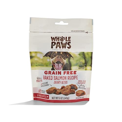 Whole Paws Grain-Free Dog Jerky, Baked Salmon.