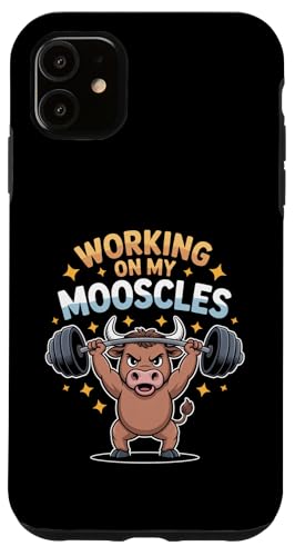 Funny Working On My Mooscles WEuE[A fB[X Y X}zP[X iPhone 11 p
