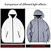 Brother Wang Outdoor Full Reflective Men Jacket Hip Hop Night Shiny Windproof Coats Hooded Jackets Streetwear Dancer Windbreaker (JK02-XXL)