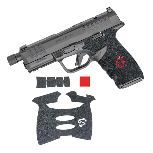 Tactical Gun Grip Skins Wrap Tape for Springfield Armory Hellcat Pro RMR Cut Non-Slip Sleeve Glove Concealed Carry