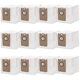 Dust Bags for iHome Nova - for Kyvol Cybovac S31 - for Uoni V980 Plus Q6 - for M7 Pro M8 Max - for Neabot NoMo N1+/N1 Plus/N2 Robot Cleaner -2.5L Capacity Disposable Replacement Vacuum Bags-12 Pack